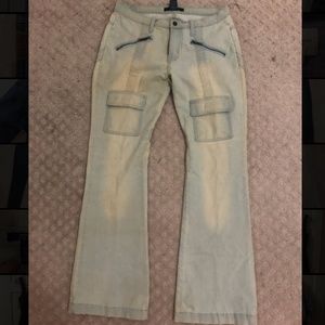 Y2K bamboo low rise bell bottoms